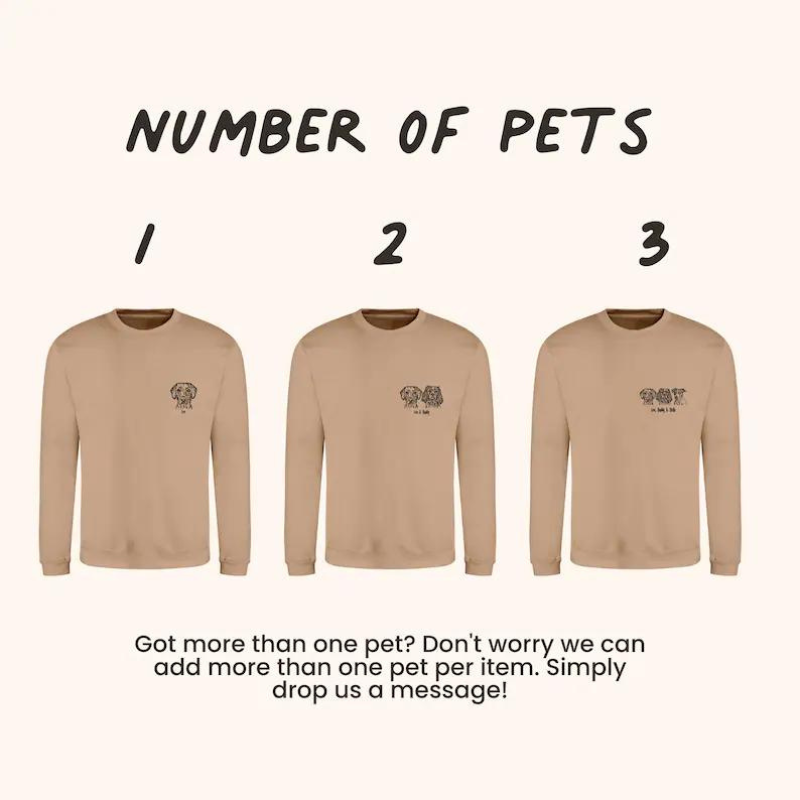 Custom Pet Portrait Sweatshirt