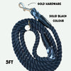 Midnight Black Dog Rope Lead