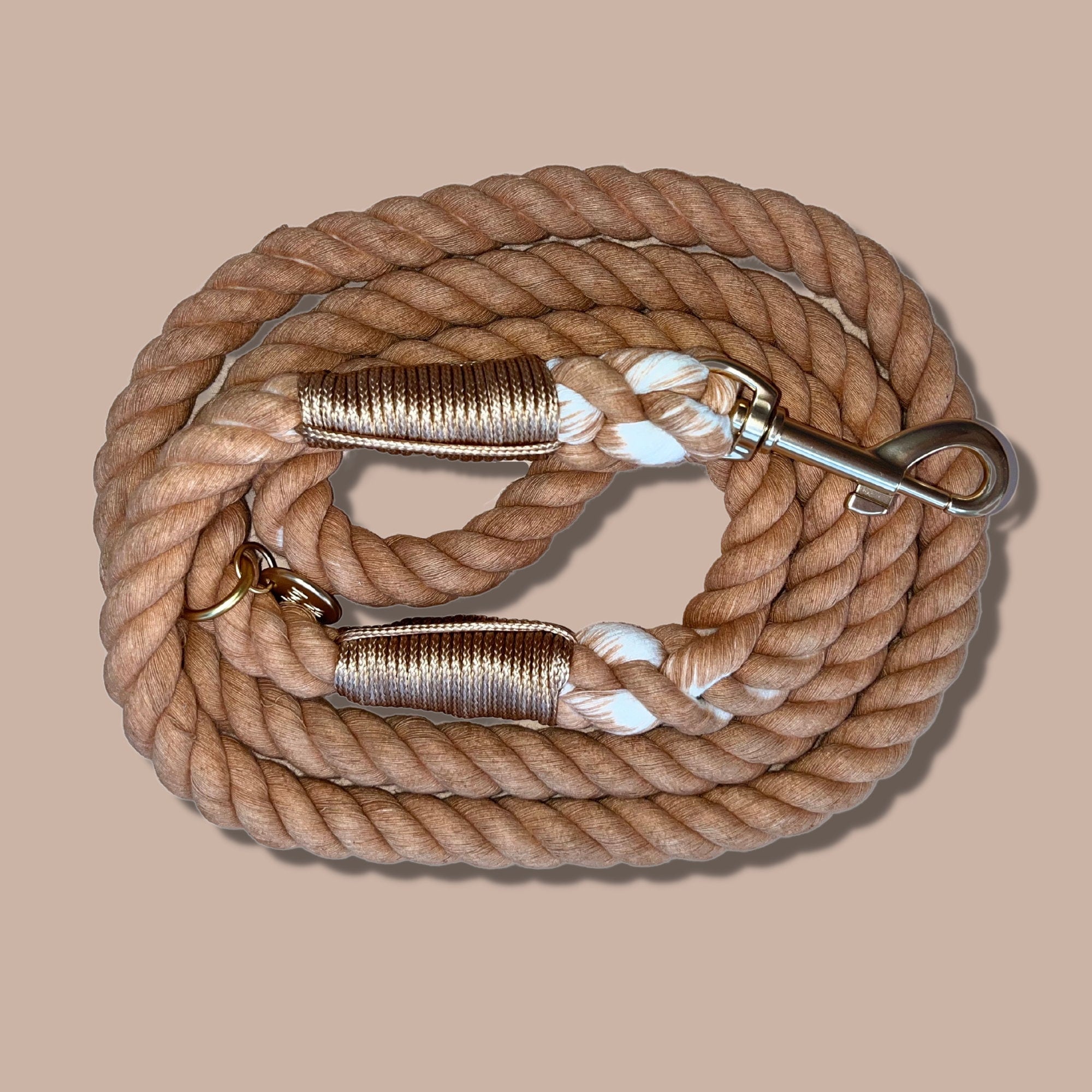 Caramel Dog Rope Lead