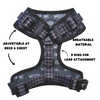 Black Houndstooth Dog Harness Bundle