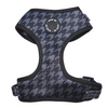 Black Houndstooth Adjustable Dog Harness