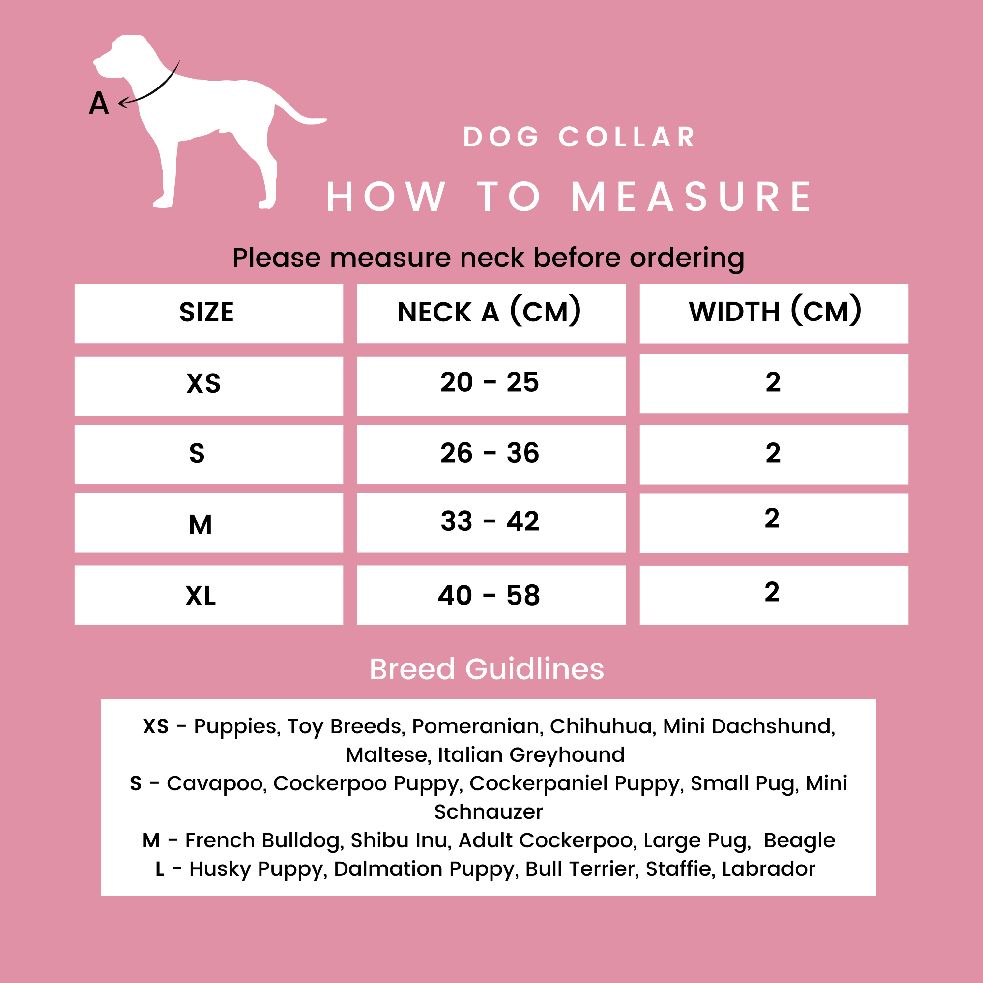 Dusty Pink Waterproof Dog Collar