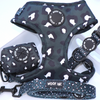 Midnight Leopard Black Dog Harness Bundle