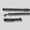 Black Grey Houndstooth Collar and Lead Set