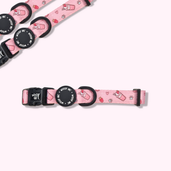 MILK&PEPPER ピンク Guepard Collar 30x1,5cm MILK&PEPPER ピンク Guepard Collar 30x1,5cm Leather Collar Leopard
