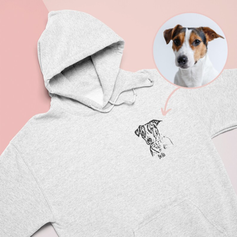 Dog top face sweatshirt